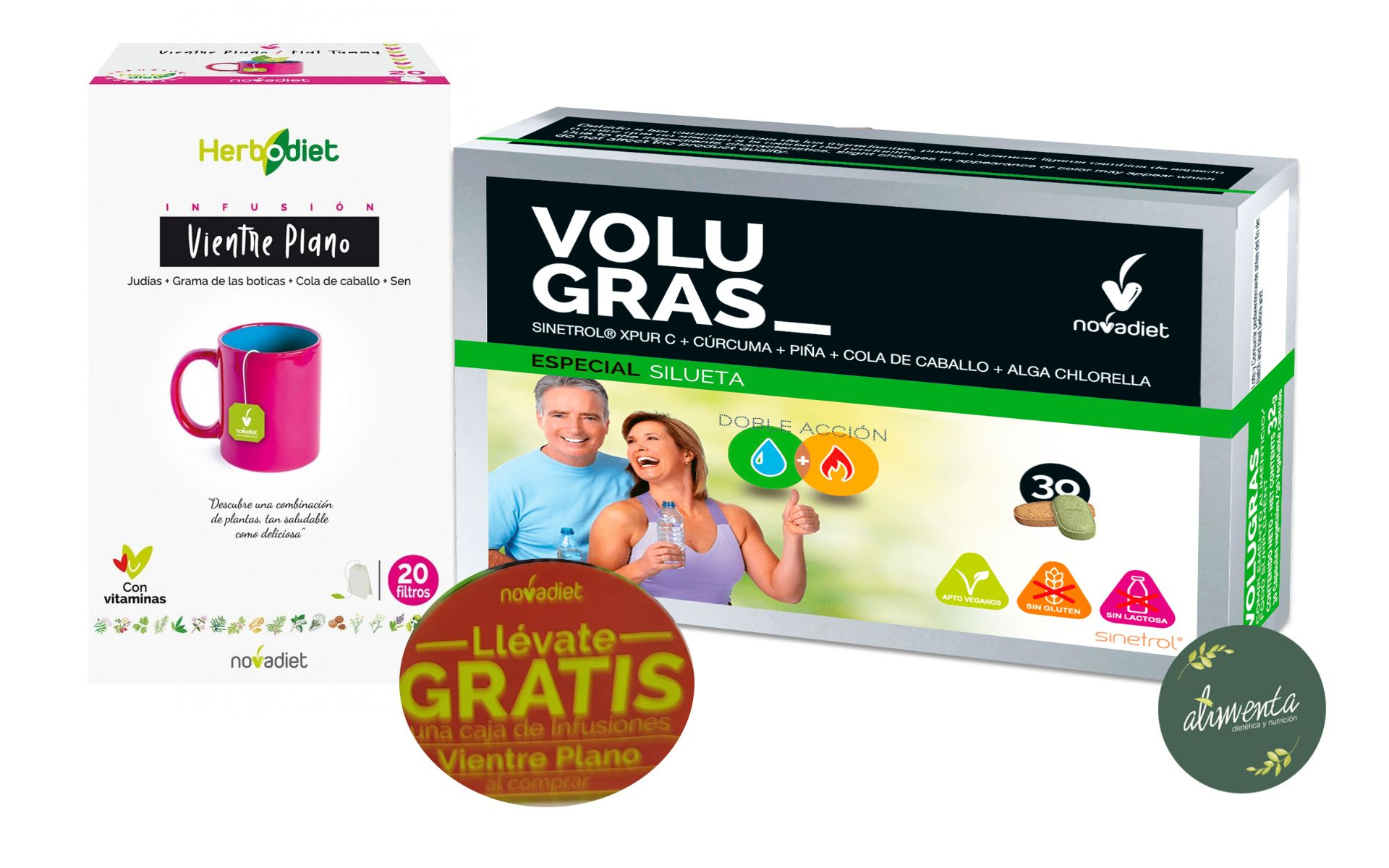 Volu-gras + Infusión vientre plano Novadiet