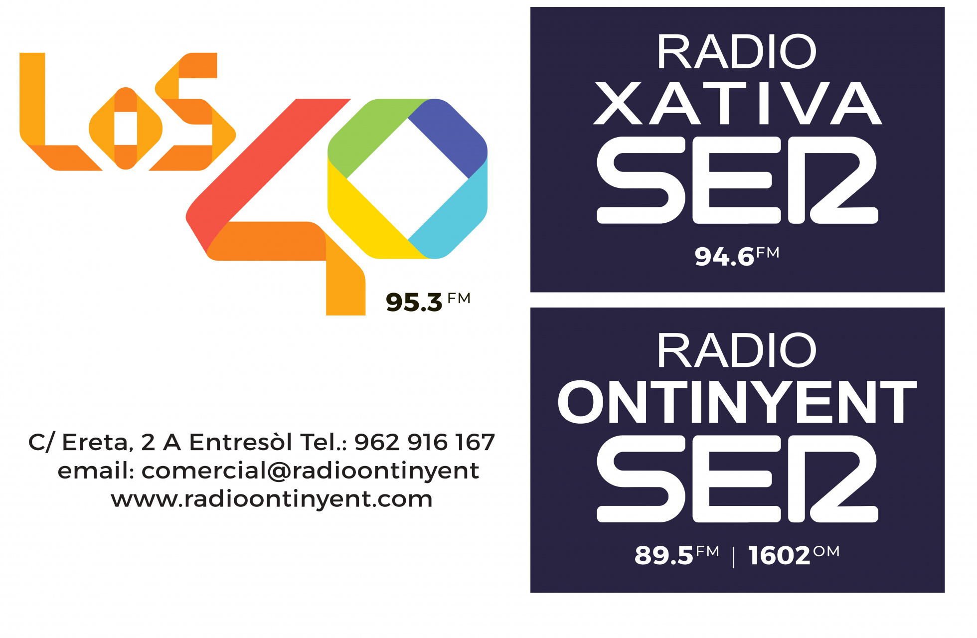 Ràdio Ontinyent / Cadena Ser / los 40 / Cadena Ser Xàtiva